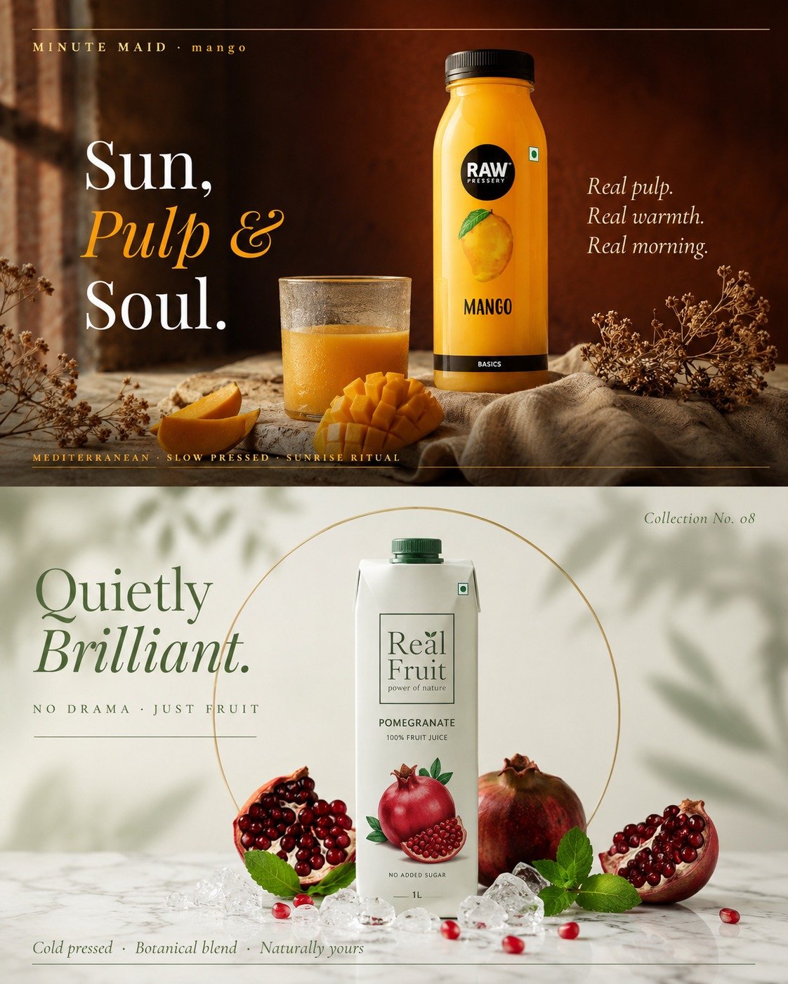 Beverage ad series — demonstration project