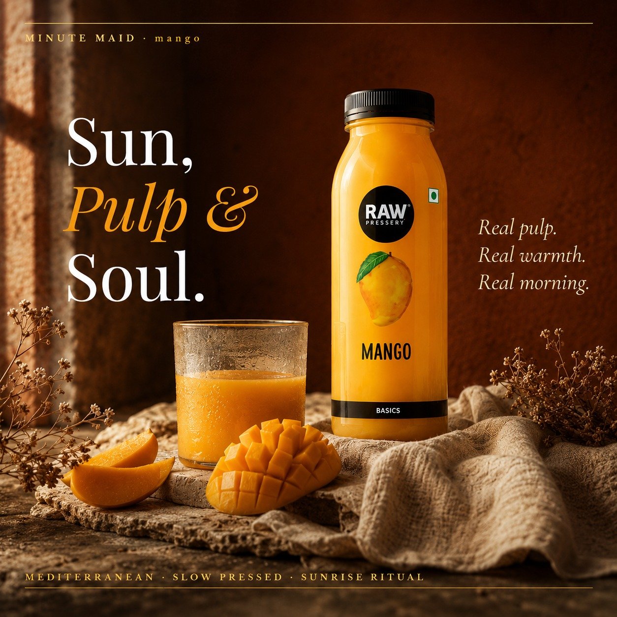 Juice brand ad — demonstration project